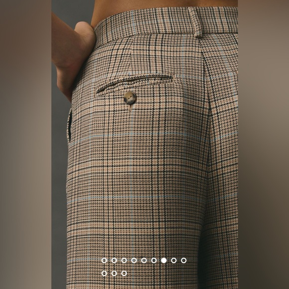 Maeve Plaid Wide Length Pants Anthropologie - Picture 4 of 8